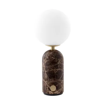 Torrano portable table lamp - Brown marble, 27,5 cm - Globen Lighting