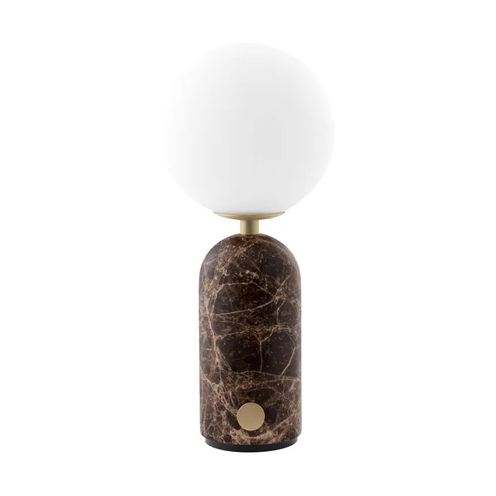 Torrano portable table lamp - Brown marble, 27,5 cm - Globen Lighting
