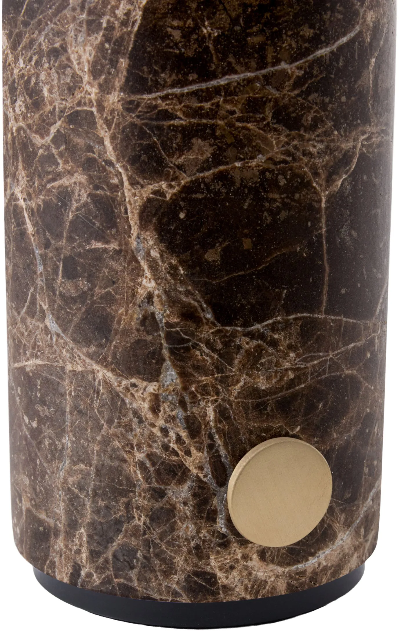 Torrano portable table lamp, Brown marble, 27,5 cm Globen Lighting