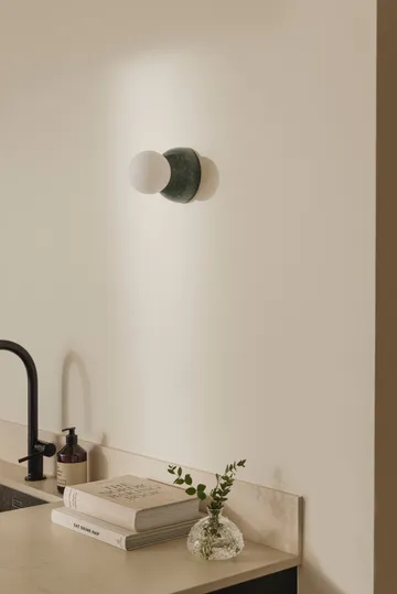 Torrano wall lamp/ceiling lamp 13 cm - Dark green marble - Globen Lighting