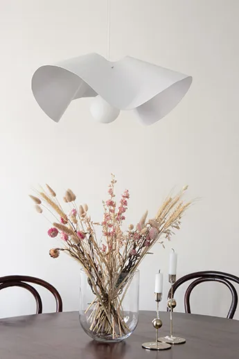 Volang pendant lamp Ø50 cm, White Globen Lighting