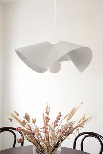 Volang pendant lamp Ø50 cm, White Globen Lighting