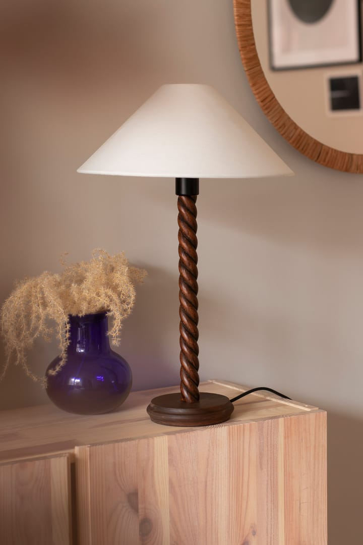 Willow lamp base 38 cm, Walnut Globen Lighting