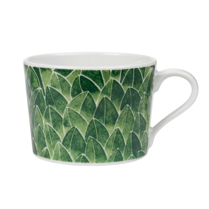 Botanica cup with handle green, field Götefors Porslin