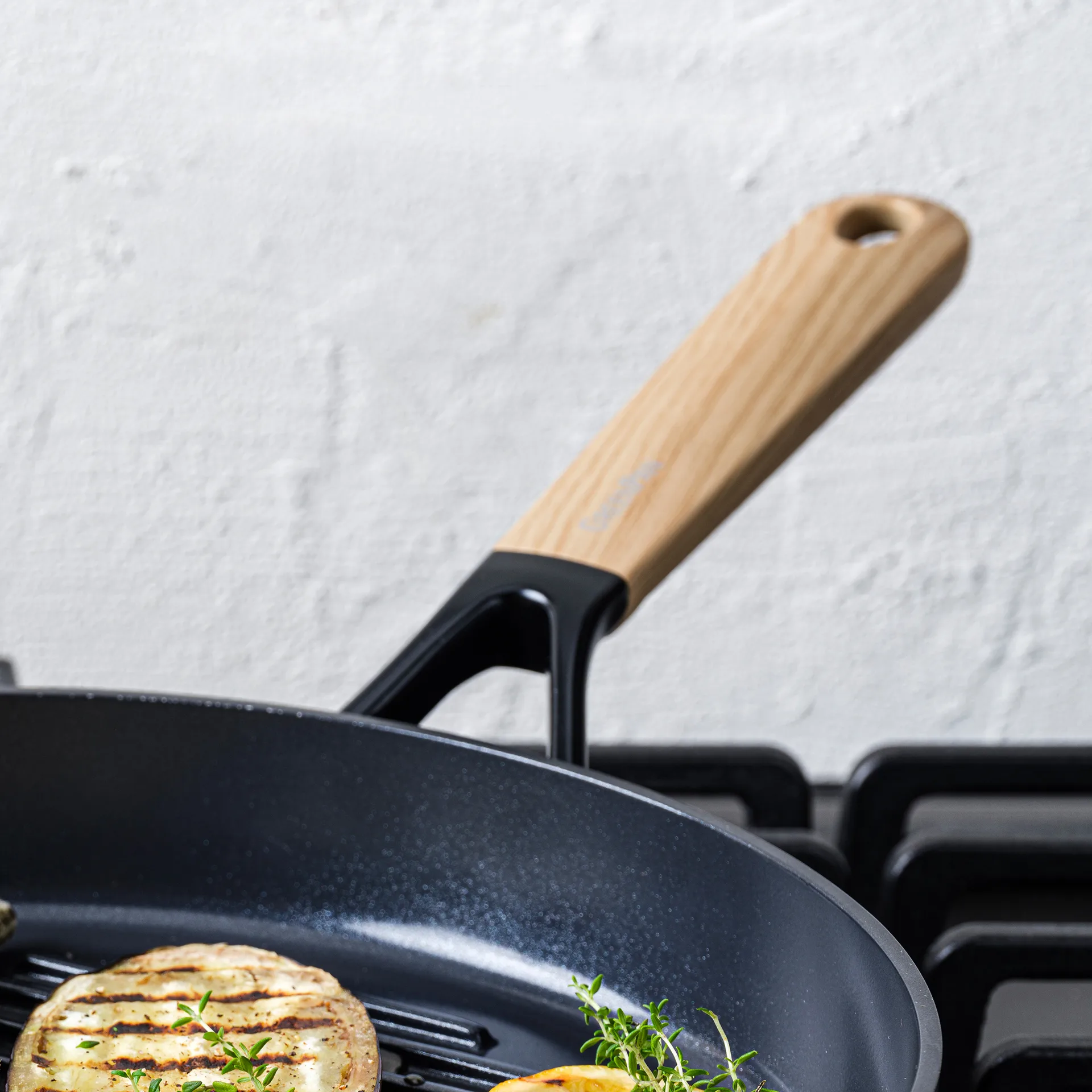Eco Smartshape griddle pan 28 cm, Light wood GreenPan