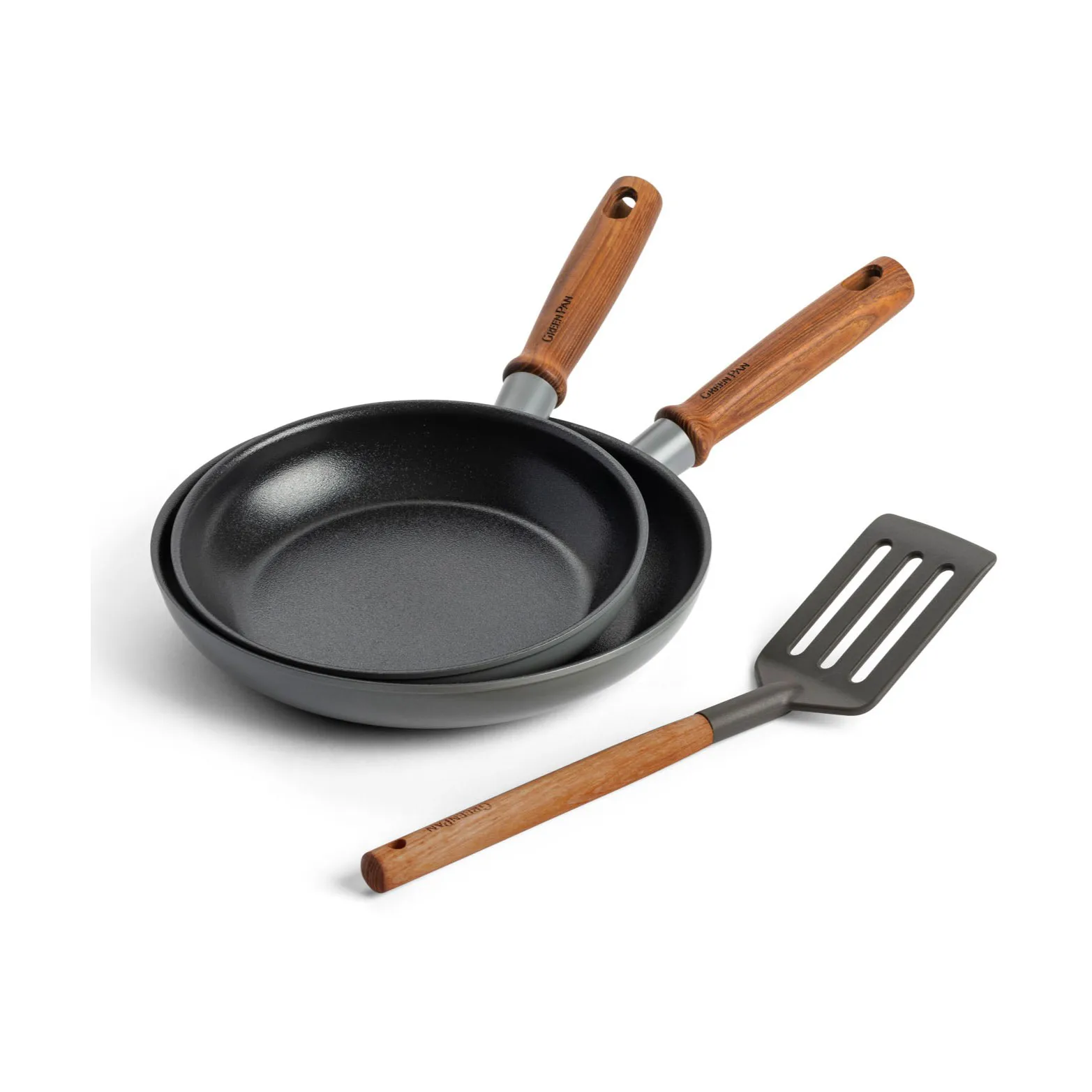 Mayflower Pro frying pan set + spatula, 3 pieces GreenPan