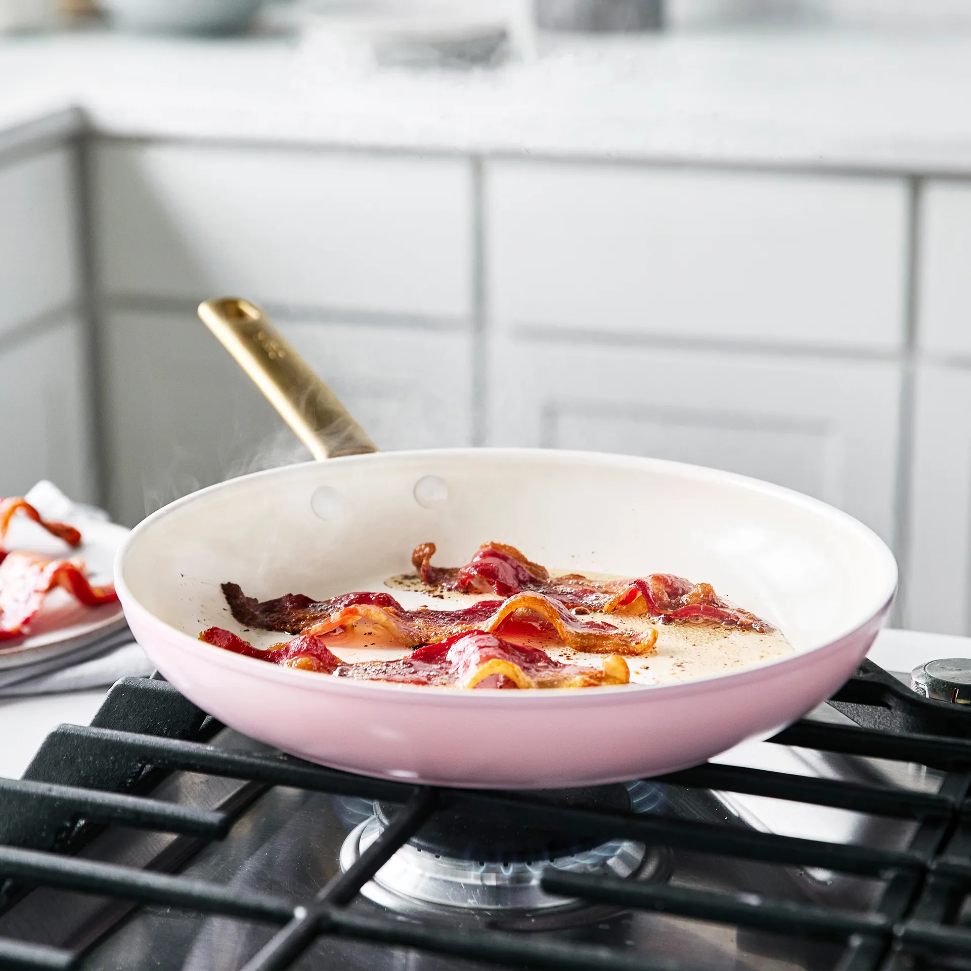 Padova casserole and frying pan set 10 parts, Blush pink GreenPan