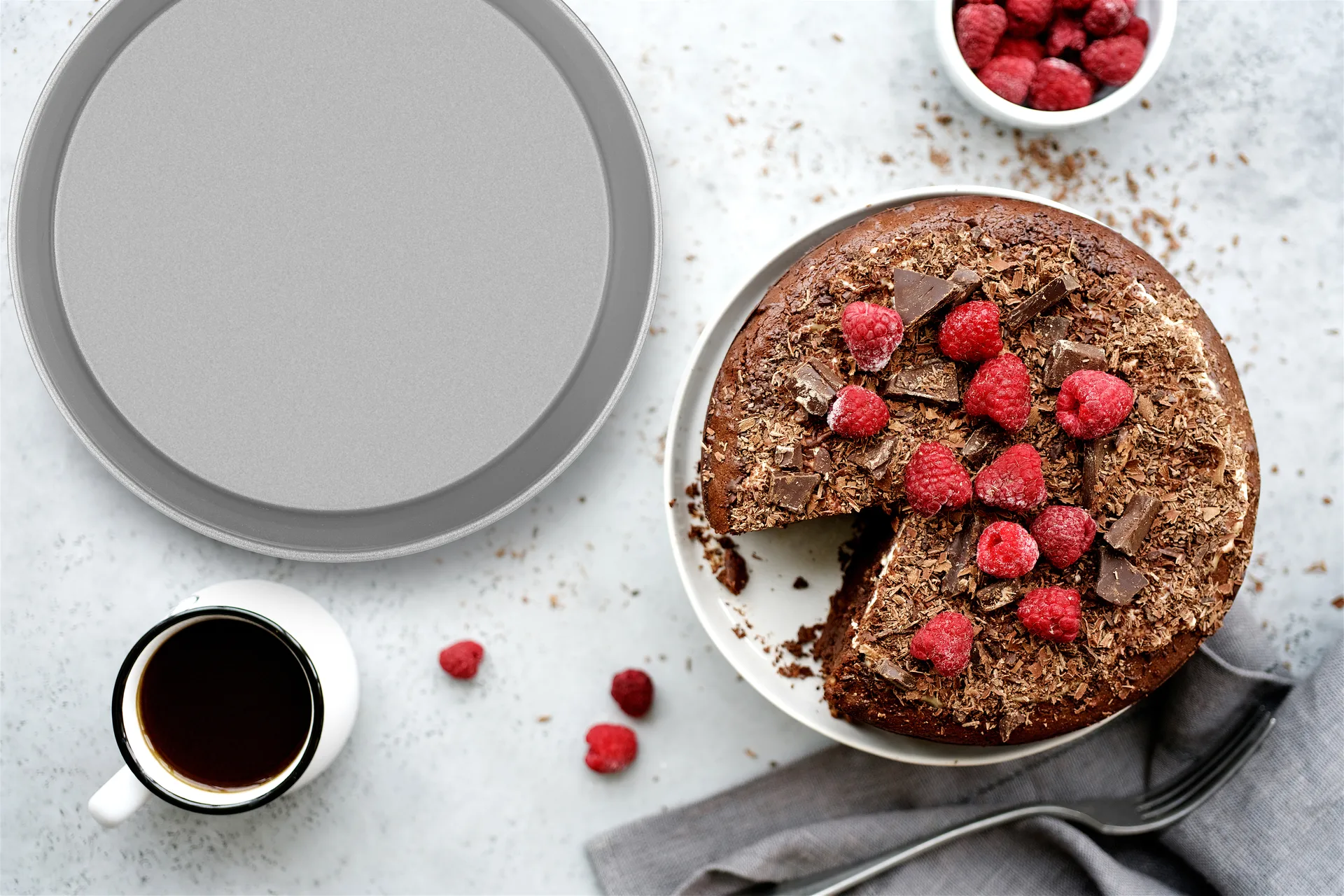 Silver Elegance baking pan, Steel, round, Ø28x5.2 cm Guardini