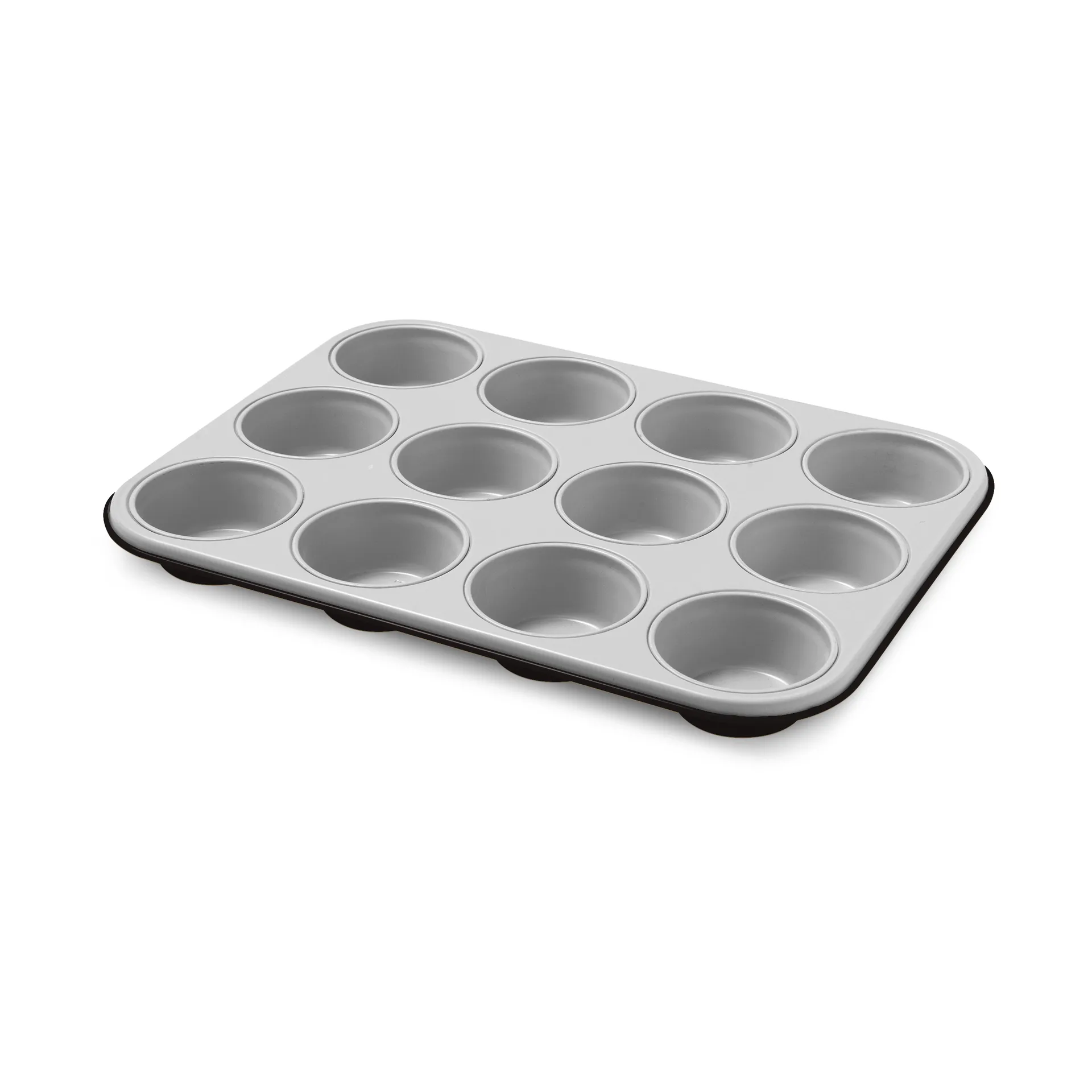 Silver Elegance muffin pan, Steel, 12 muffins, 27x35 cm Guardini
