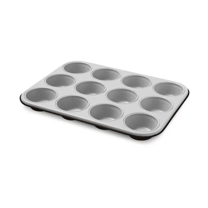 Silver Elegance muffin pan - Steel, 12 muffins, 27x35 cm - Guardini