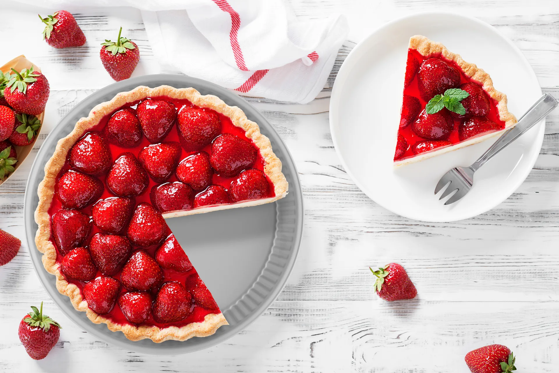 Silver Elegance pie/tart pan, Steel, round, Ø28x4 cm Guardini