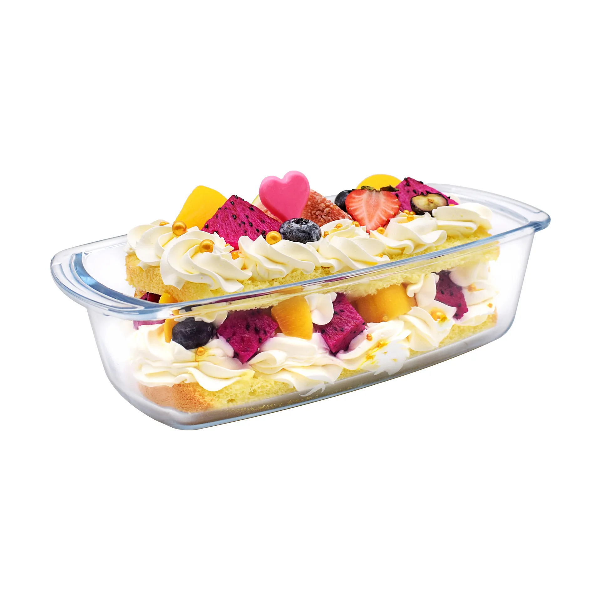 Vetro bread pan, Glass, 27x14 cm Guardini