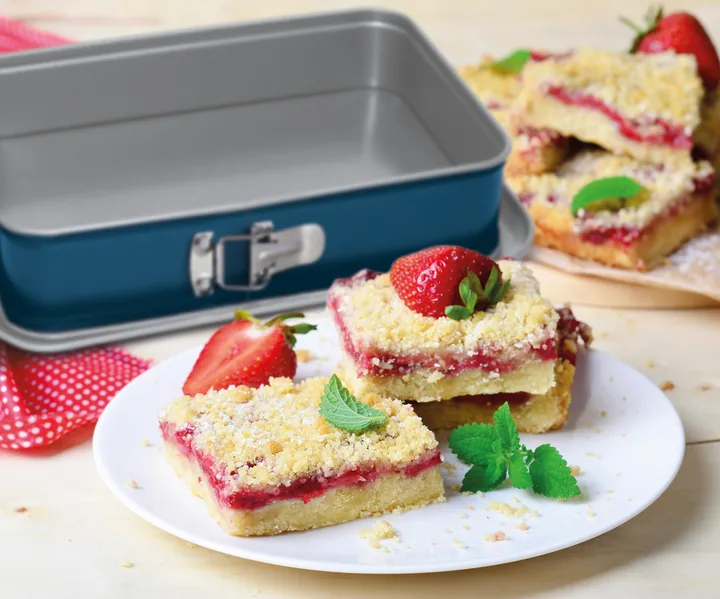 Xbake springform - Steel, rectangular, 27x19x7 cm - Guardini