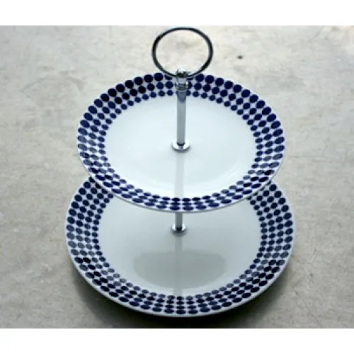 Adam cake stand - 2-story - Gustafsbergs Porslinsfabrik