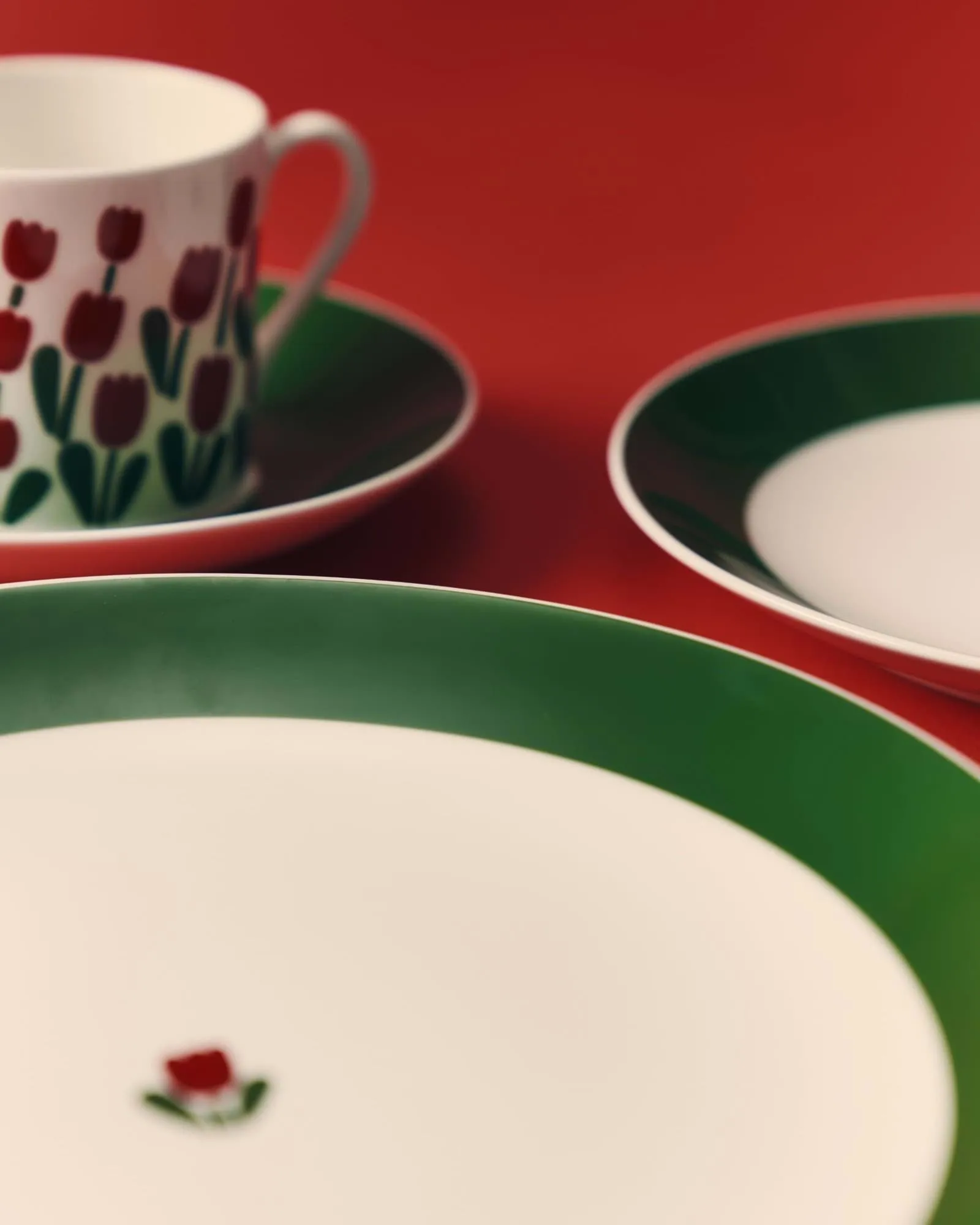 JULIANA coffee set, Red, straight Gustafsbergs Porslinsfabrik