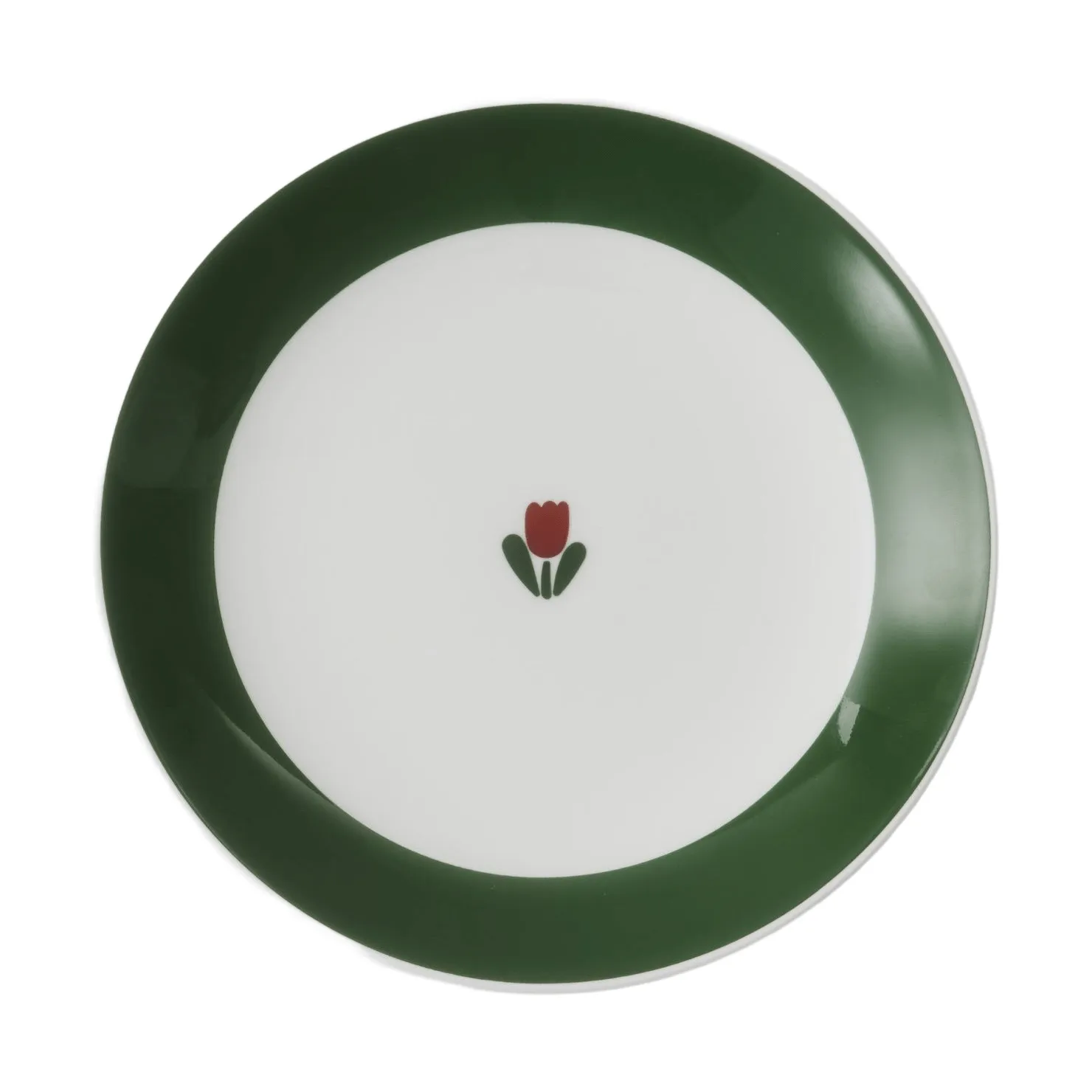 JULIANA plate, Red, without rim, Ø18 cm Gustafsbergs Porslinsfabrik