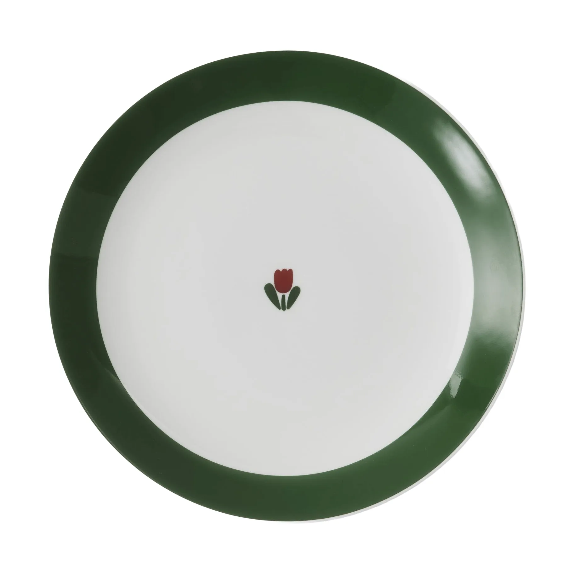 JULIANA plate, Red, without rim, Ø22 cm Gustafsbergs Porslinsfabrik