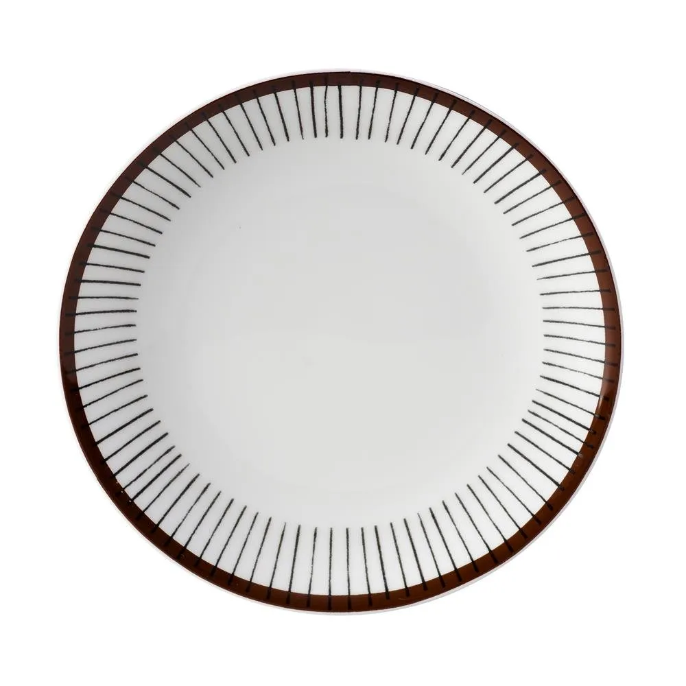 Ribb plate, Ø 18 cm Gustafsbergs Porslinsfabrik