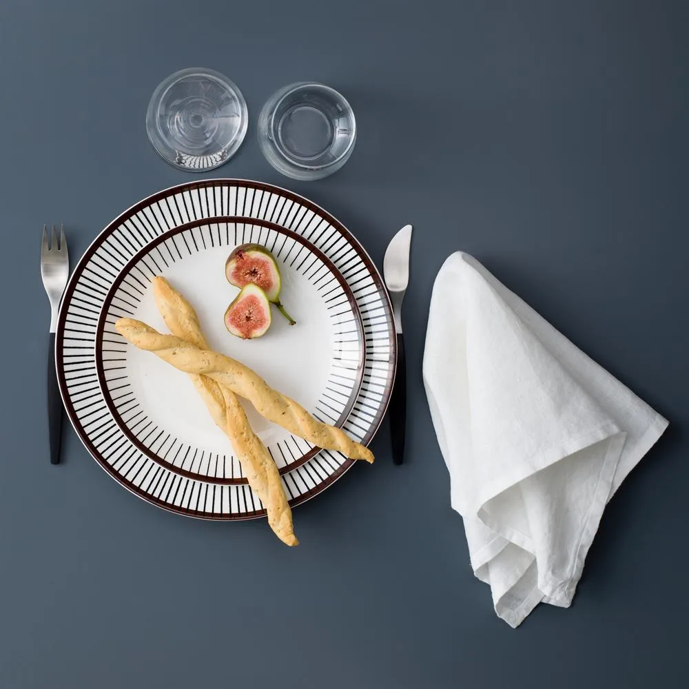 Ribb plate, Ø 28 cm Gustafsbergs Porslinsfabrik