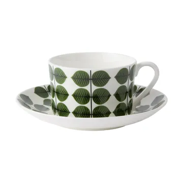 Berså teacup with saucer 35 cl - Green - Gustavsbergs Porslinsfabrik