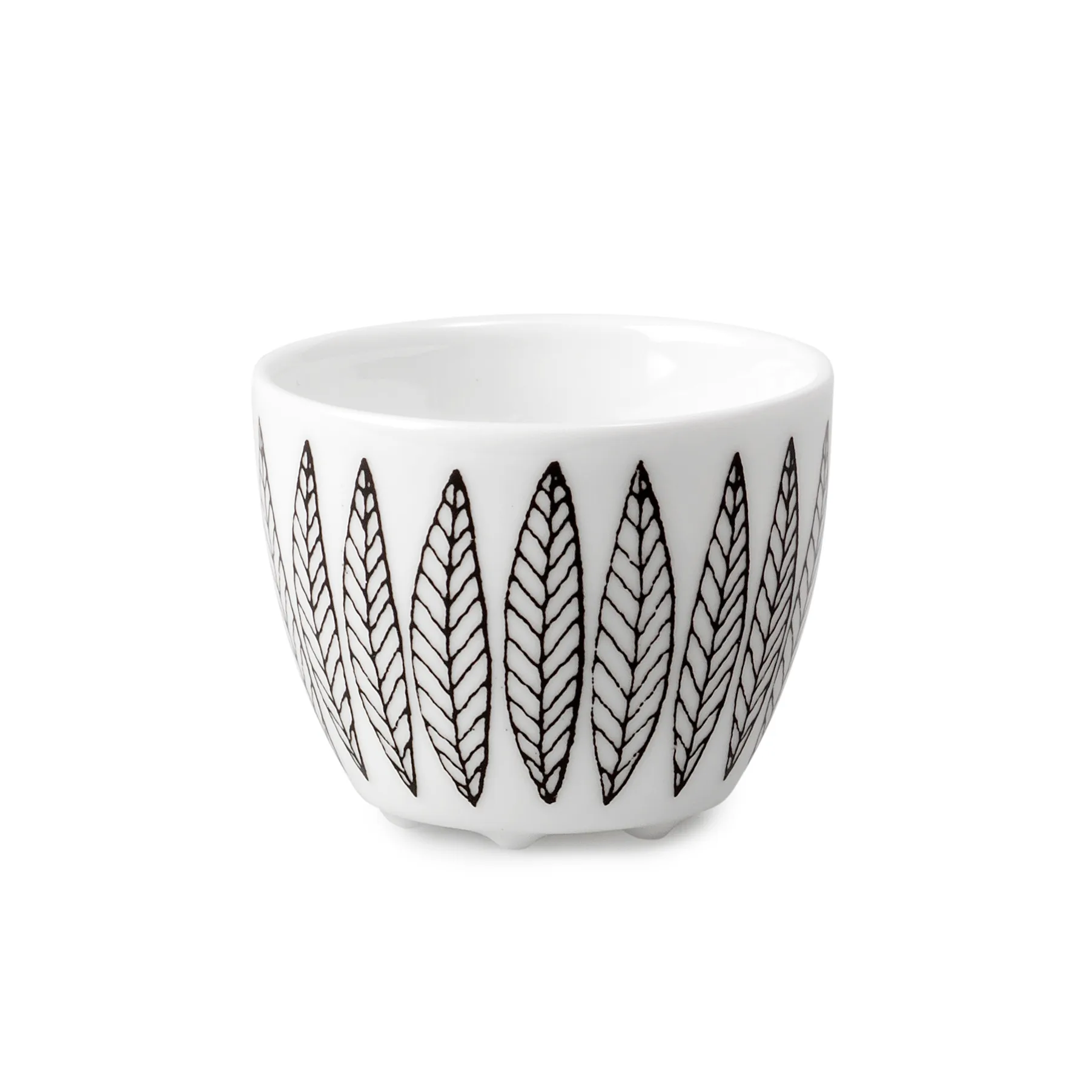 Black Salix egg cup, black Gustavsbergs Porslinsfabrik