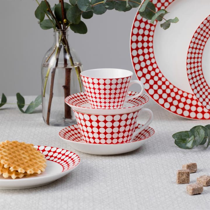 Eva tea set, tea cup + saucer Gustavsbergs Porslinsfabrik