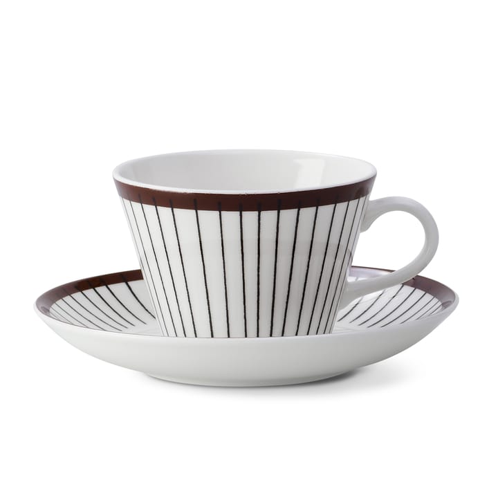 Ribb coffee set, coffee cup + saucer Gustavsbergs Porslinsfabrik