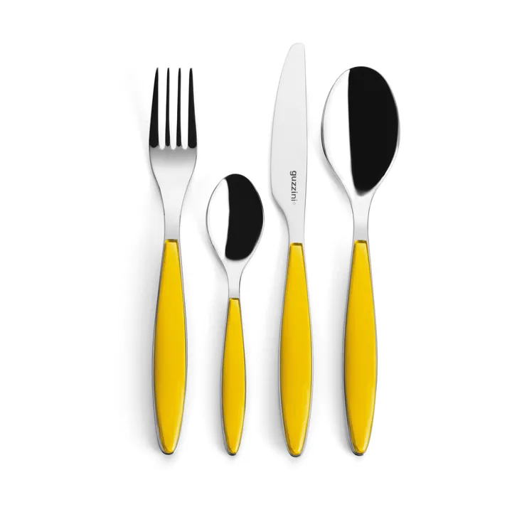 Feeling cutlery set - Amber, 24 pieces - Guzzini