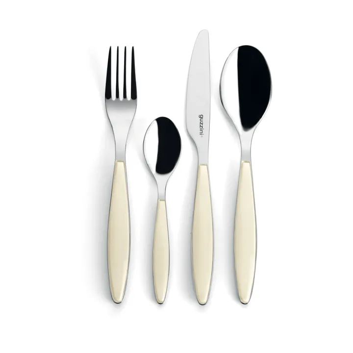 Feeling cutlery set - Cream, 24 pieces - Guzzini