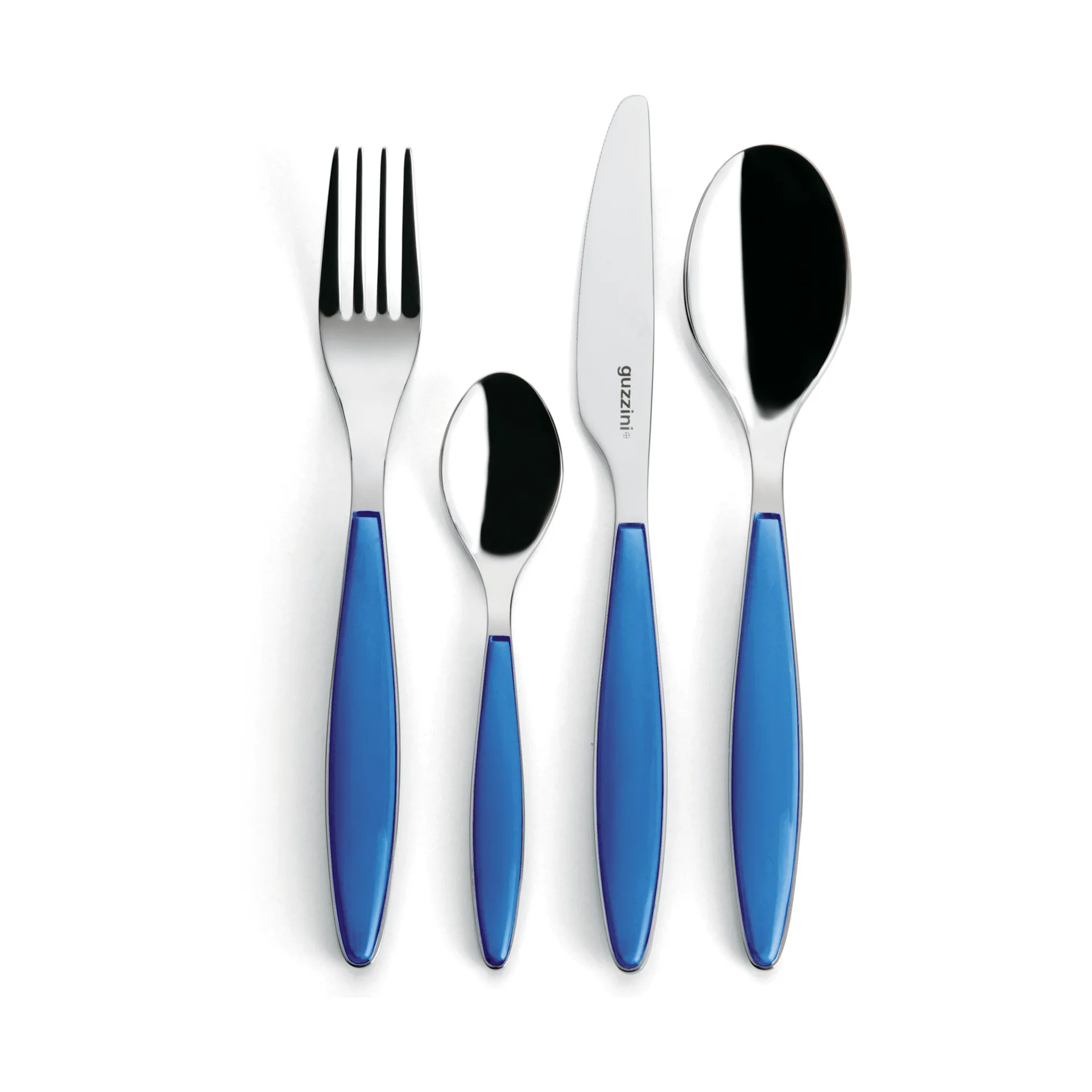 Feeling cutlery set, Mediterranean blue, 24 pieces Guzzini