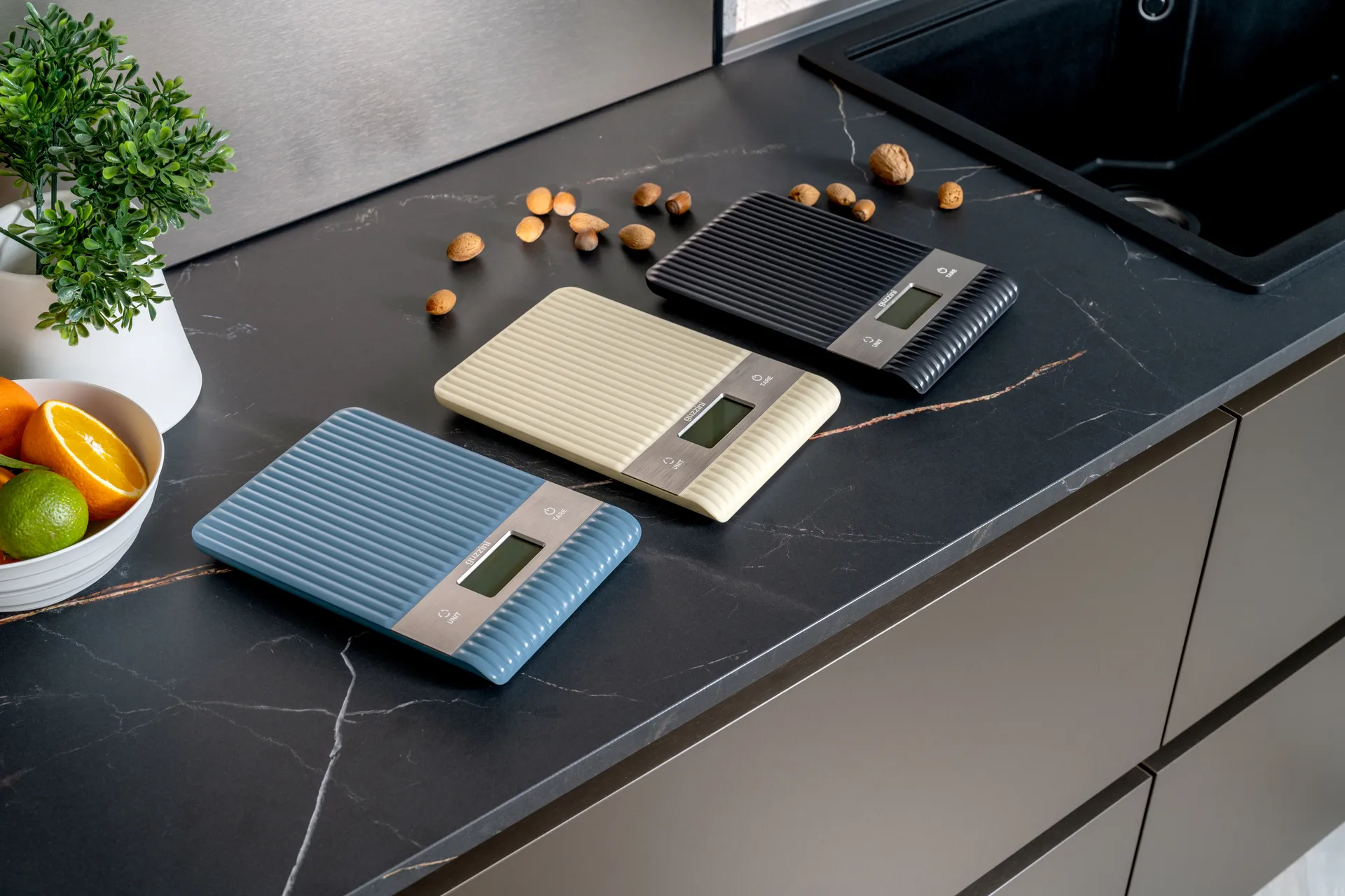 Sous chef digital kitchen scale, Grey Guzzini