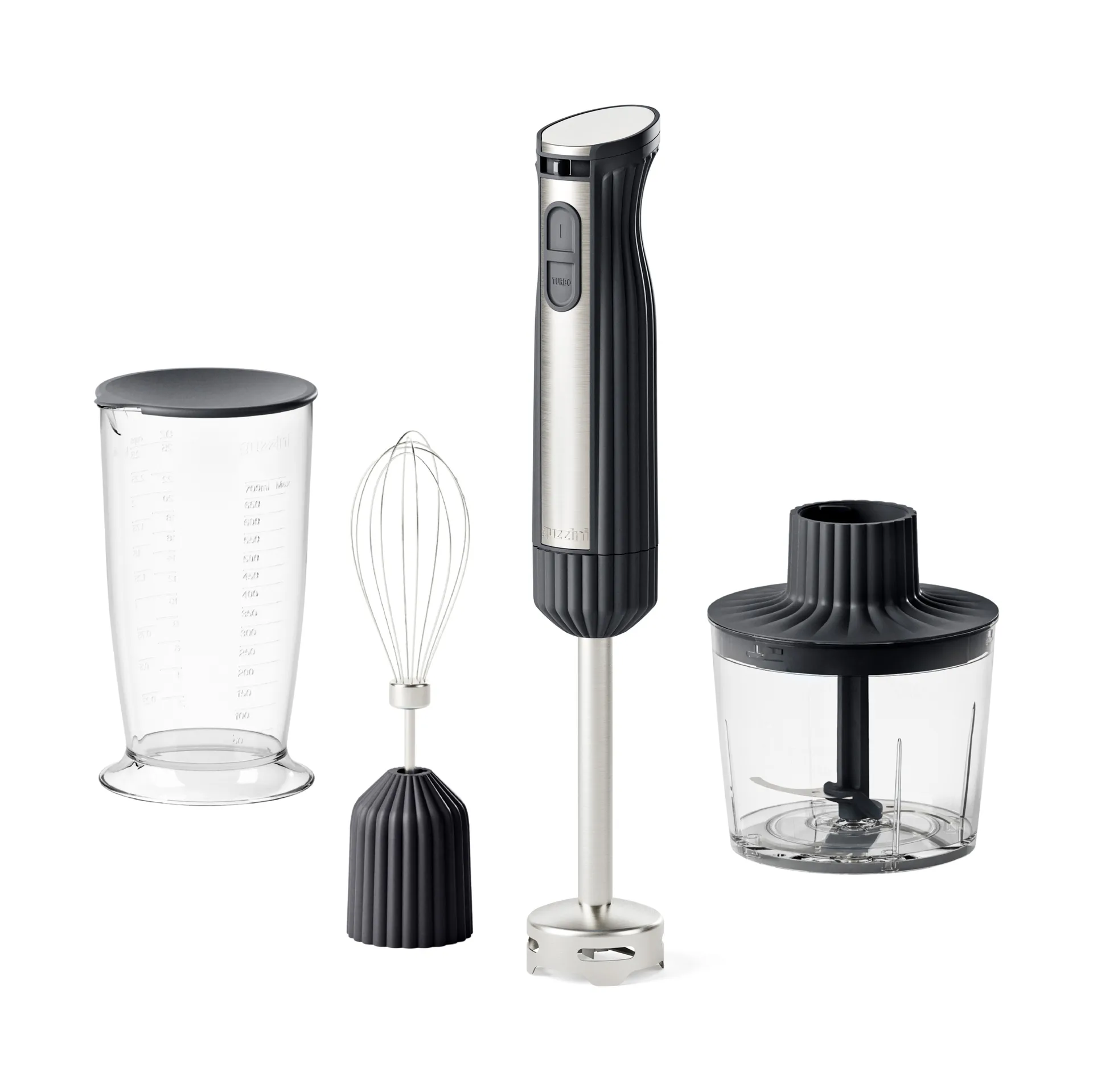 Sous chef hand blender, Grey, 4 pieces Guzzini