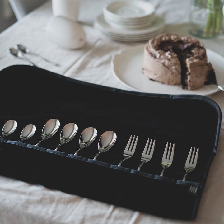 Hardanger cutlery linda for dessert cutlery, Black Hardanger Bestikk