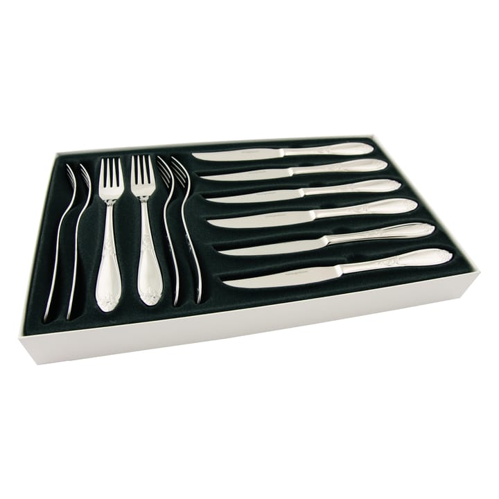 Nina meat cutlery set 12 pcs, stainless steel Hardanger Bestikk