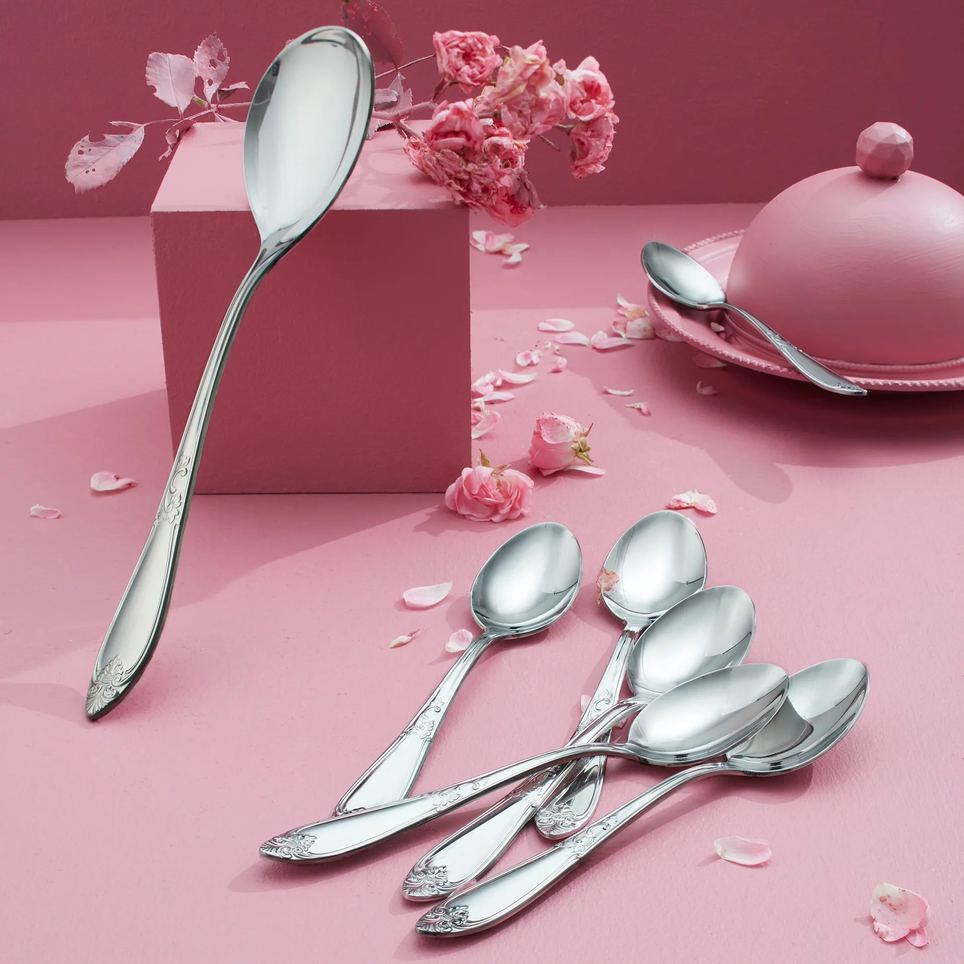 Nina salad set, stainless steel Hardanger Bestikk