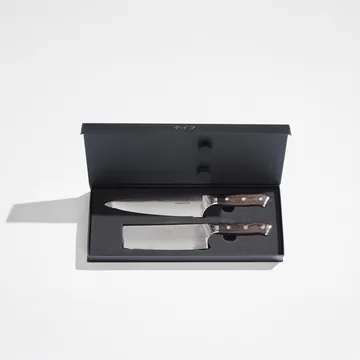 Damascus By Hâws chef & vegetable knife set 2 pieces - Wenge - Hâws