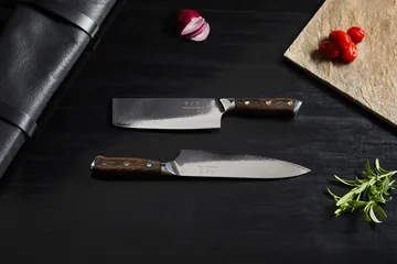 Damascus By Hâws chef & vegetable knife set 2 pieces - Wenge - Hâws