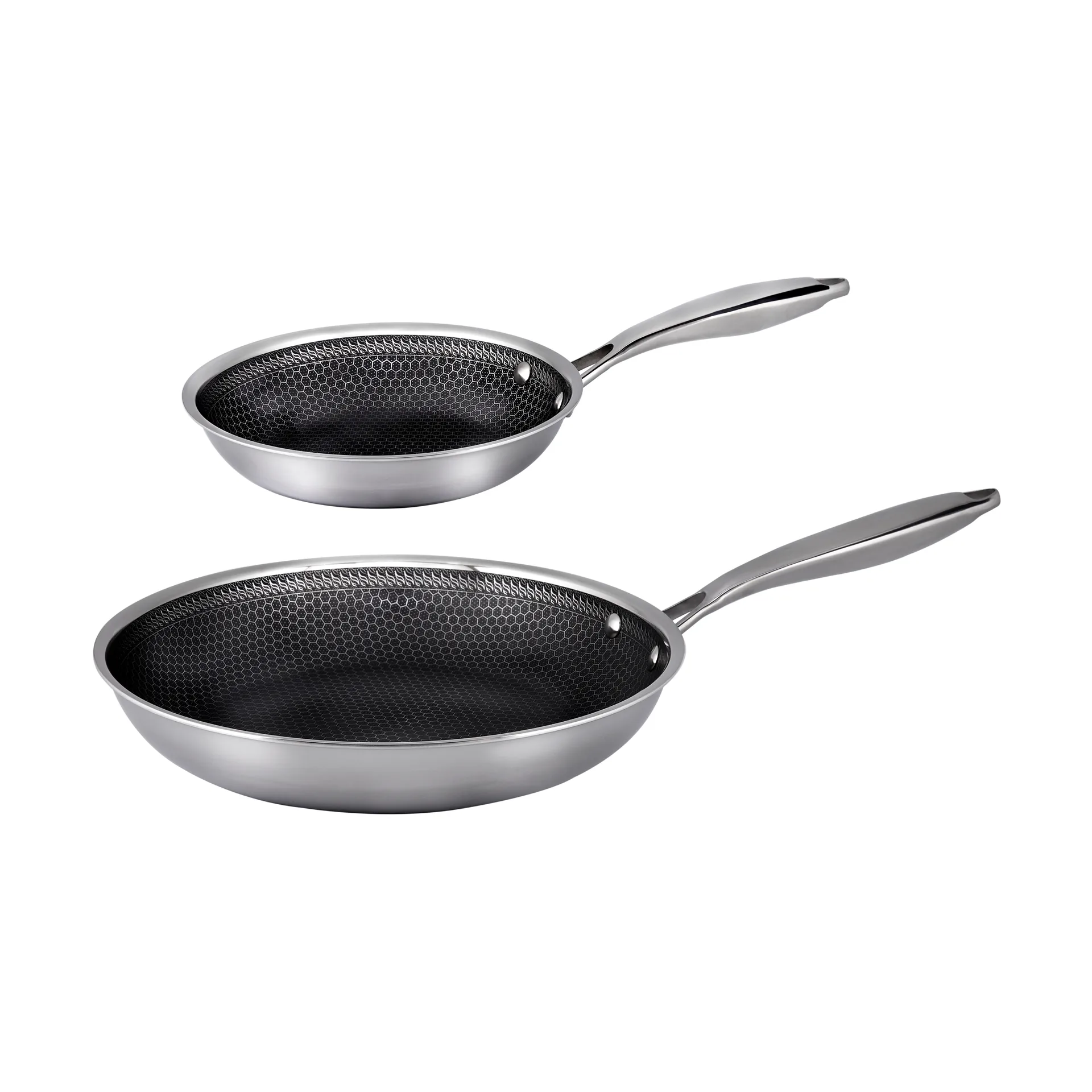 Hâws Santo hybrid coating frying pan set 2 pieces, Stainless steel Hâws