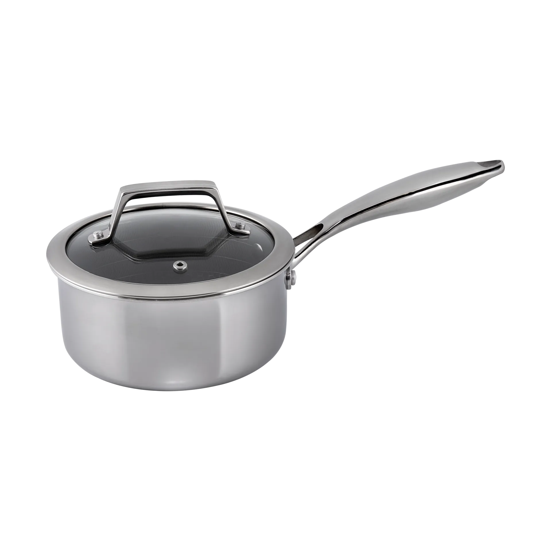 Hâws Santo hybrid coating saucepan with lid 1.5 L, Stainless steel Hâws