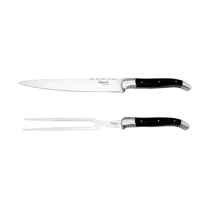 Laguiole By Hâws 2-piece carving set - Black Wood - Hâws