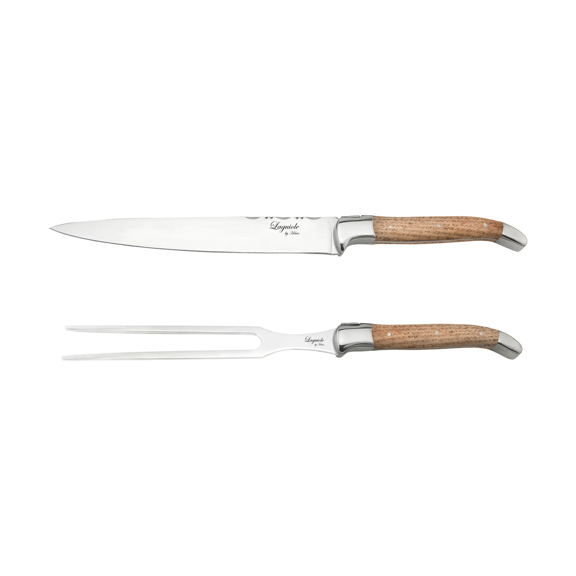 Laguiole By Hâws 2-piece carving set, Oak Hâws