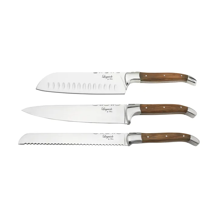 Laguiole By Hâws 3-piece chef's knife set - Olive - Hâws