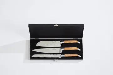 Laguiole By Hâws 3-piece chef's knife set - Olive - Hâws