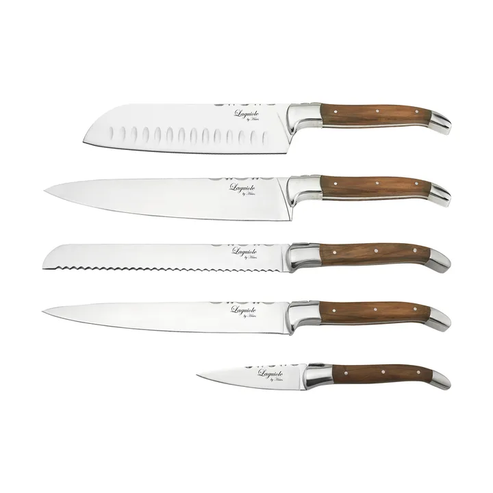 Laguiole By Hâws 5-piece kitchen knife set - Olive - Hâws