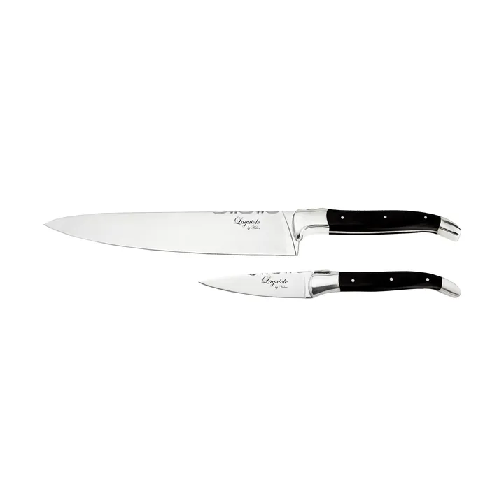 Laguiole By Hâws bowl & chef's knife set 2-piece - Black Wood - Hâws