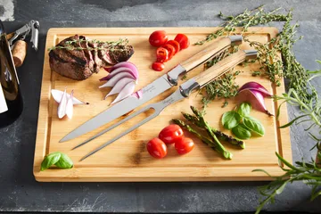 Laguiole By Hâws carving set with cutting board 3-piece - Olive - Hâws