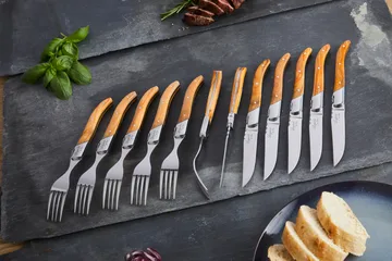 Laguiole By Hâws grill cutlery 12-piece - Olive - Hâws