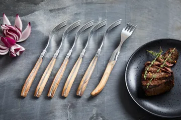 Laguiole By Hâws grill knife 6-pack - Olive - Hâws