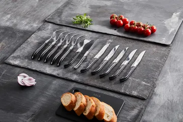 Laguiole By Hâws grilling fork 6-pack - Black Wood - Hâws
