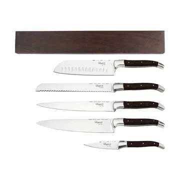 Laguiole by Hâws knife set with magnetic strip 6-piece - Wenge - Hâws